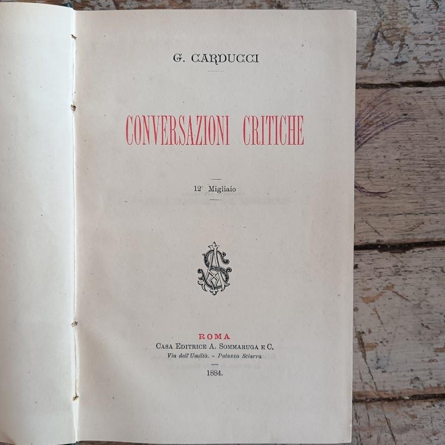 Conversazioni critiche. 12 migliaio