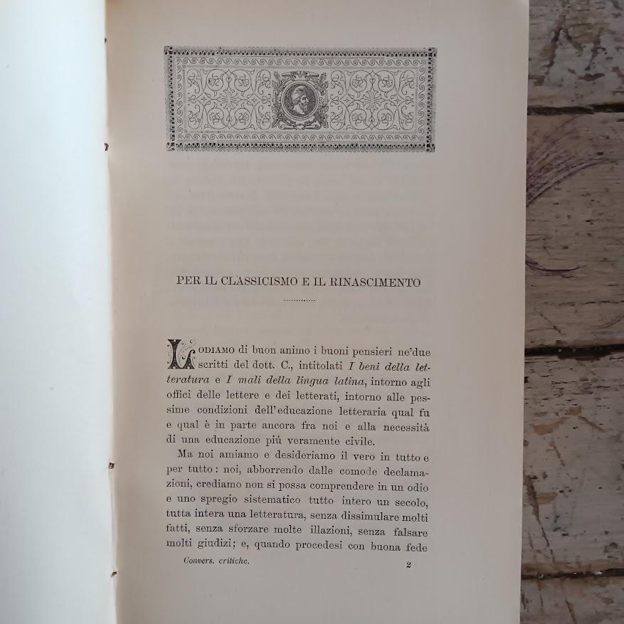 Conversazioni critiche. 12 migliaio