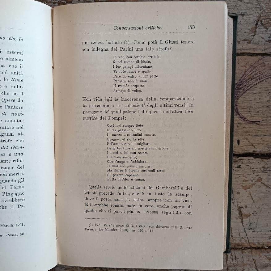 Conversazioni critiche. 12 migliaio