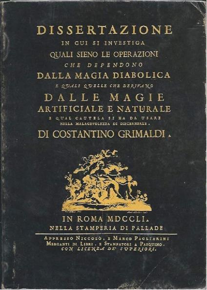 Le Tre Magie - Costantino Grimaldi - copertina
