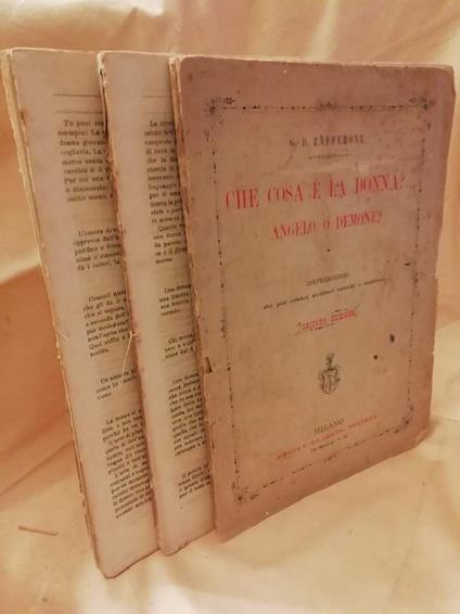 CHE COSA è LA DONNA?...ANGELO O DEMONE? Contraddizioni dei più celebri scrittori antichi e moderni - copertina