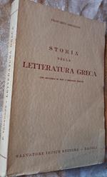 Storia Della Letteratura Greca Con Antologia Di Poeti E Prosatori Tradotti