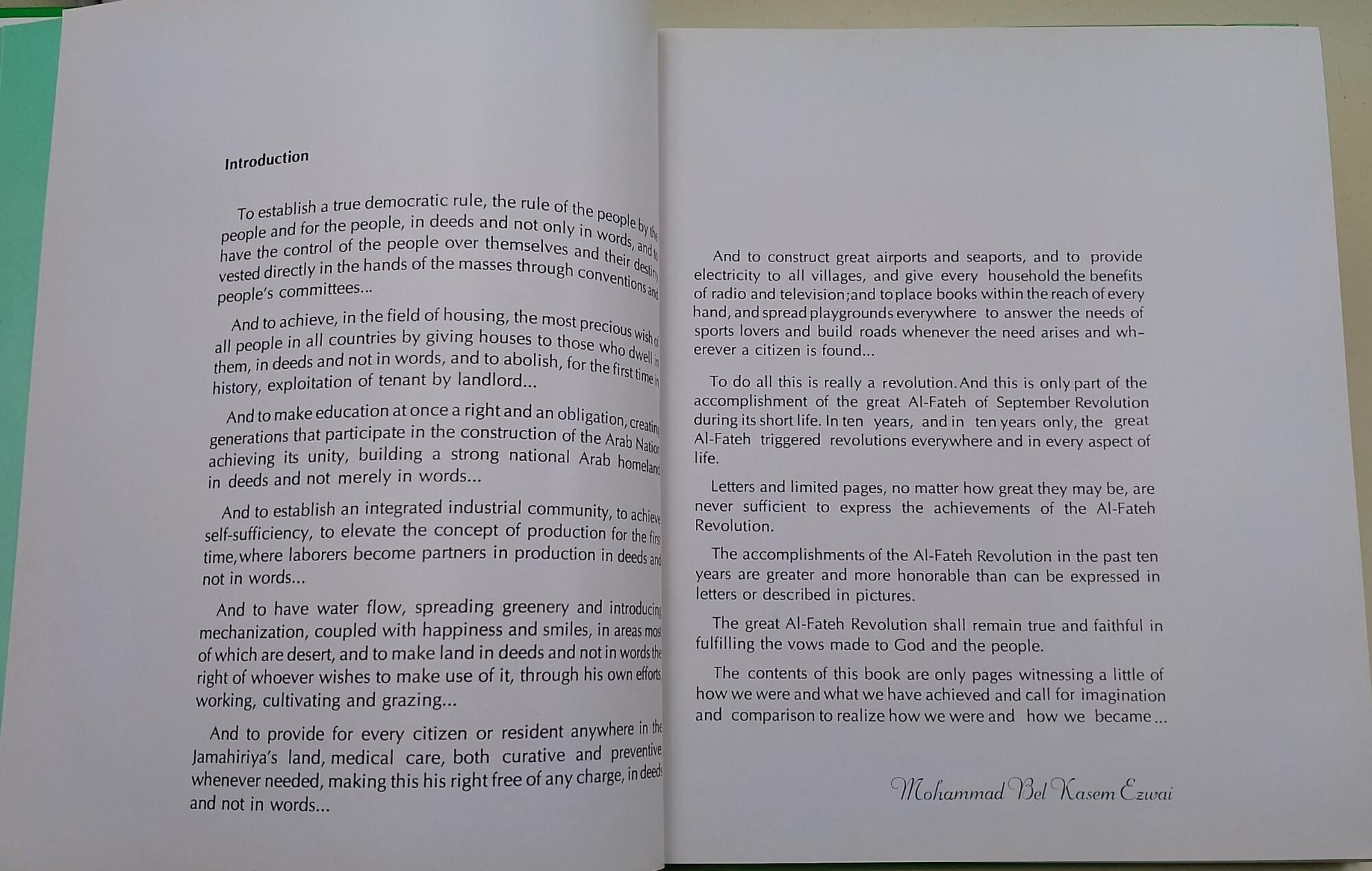 Al-Fateh revolution in ten years