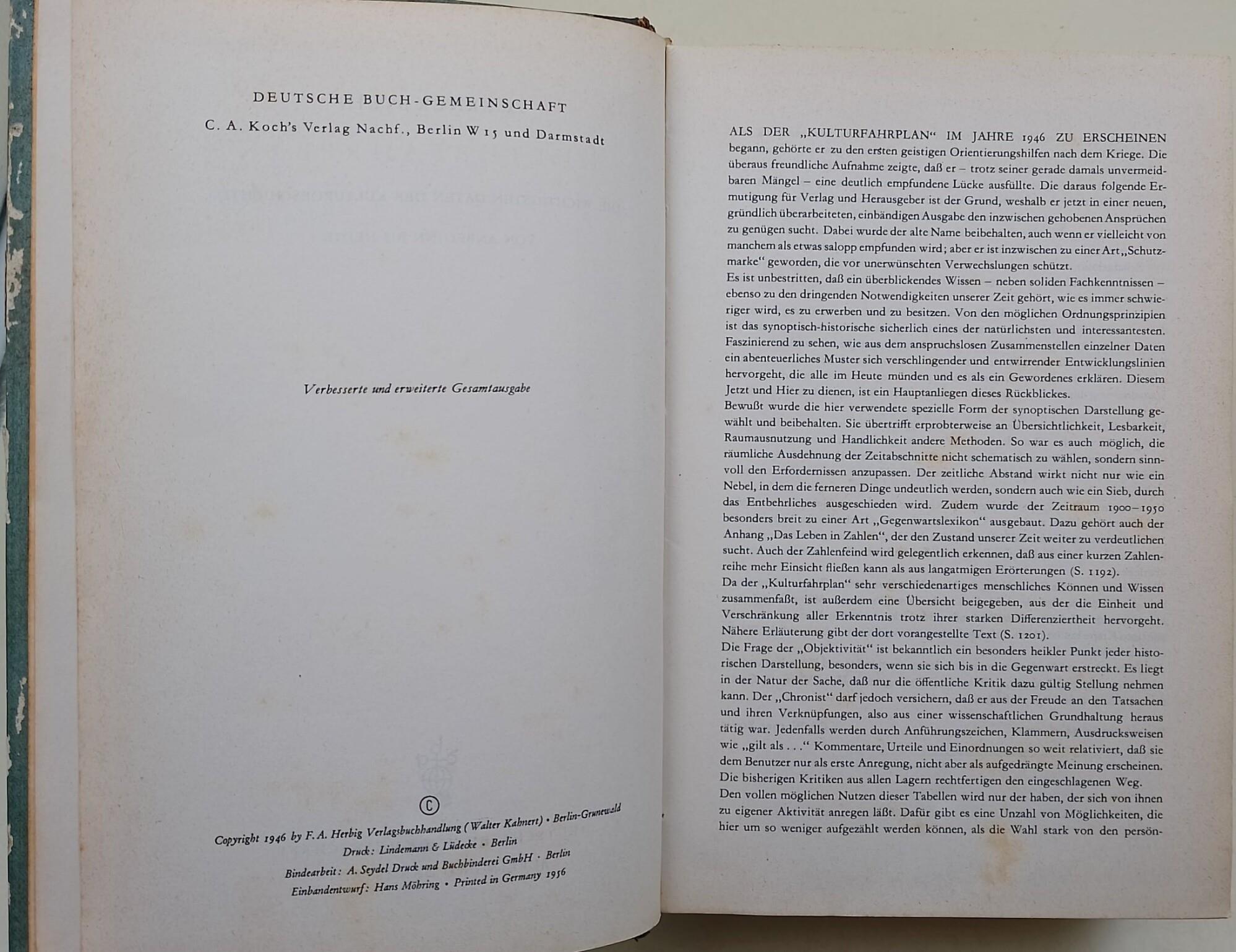 Kulturfahrplan- Die wichtigsten Daten der Kulturgeschichte von anbeginn zu heute