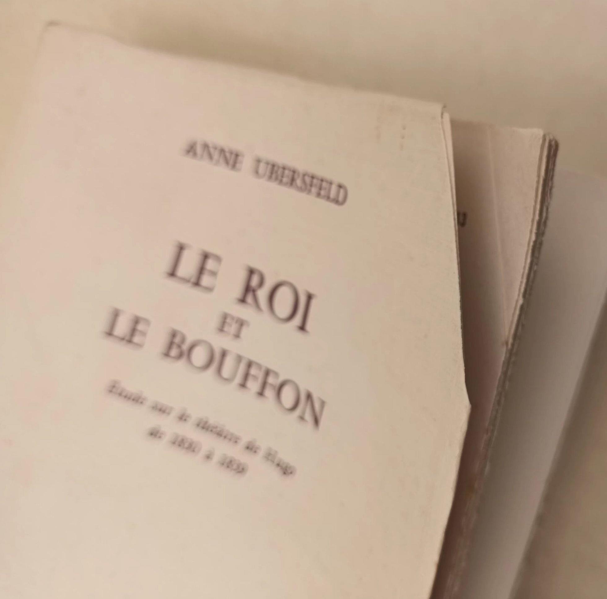 Le Roi et le bouffon-etude sur le theatre de Hugo de 1830 a 1839