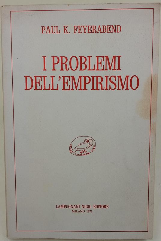 I problemi dell'empirismo - Paul K. Feyerabend - copertina