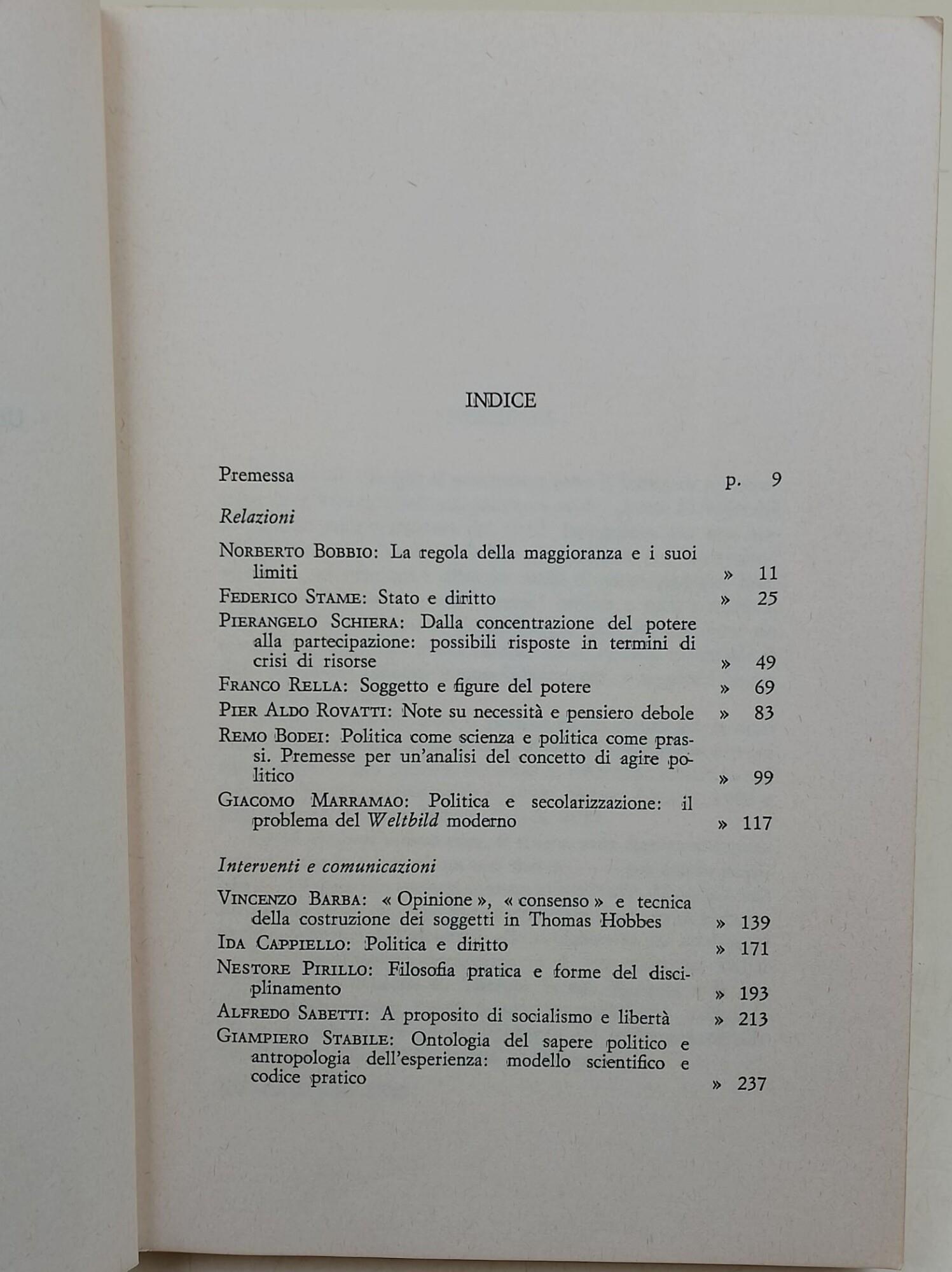 Soggetti e potere-un dibattito su società civile e crisi della politica
