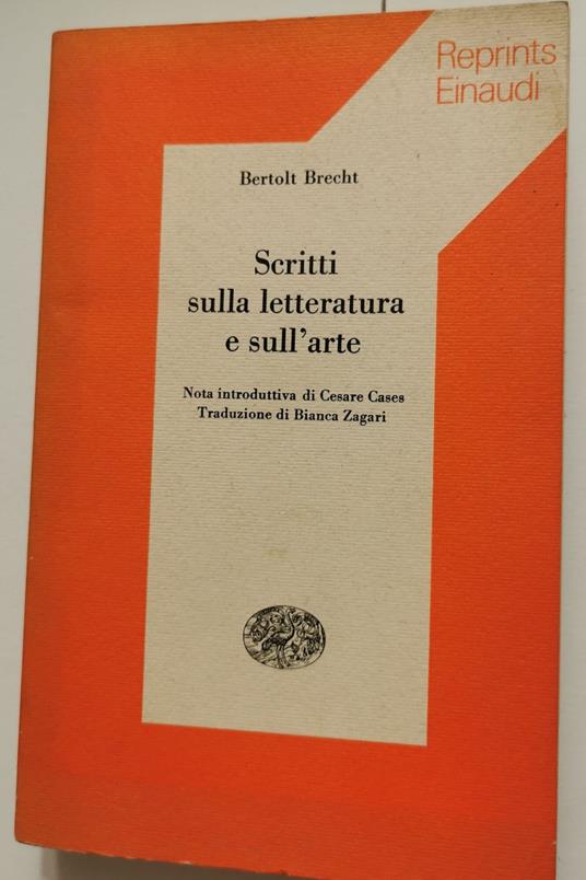 Scritti sulla letteratura e sull'arte - Bertolt Brecht - copertina