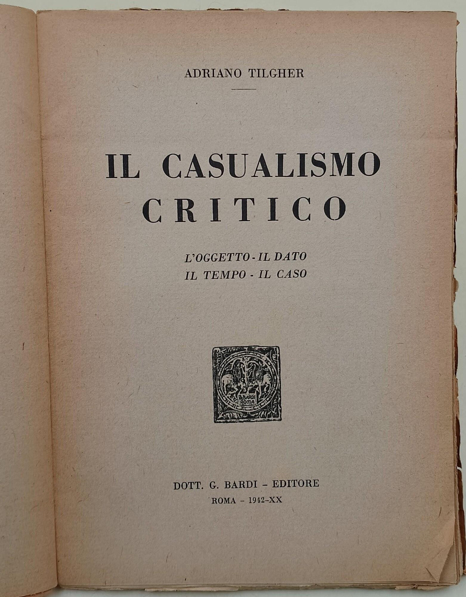 Il casualismo critico