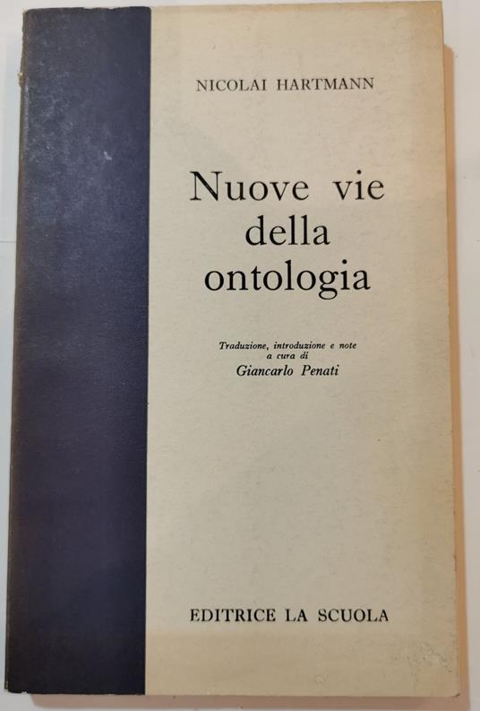 Nuove vie della ontologia - Nicolai Hartmann - copertina