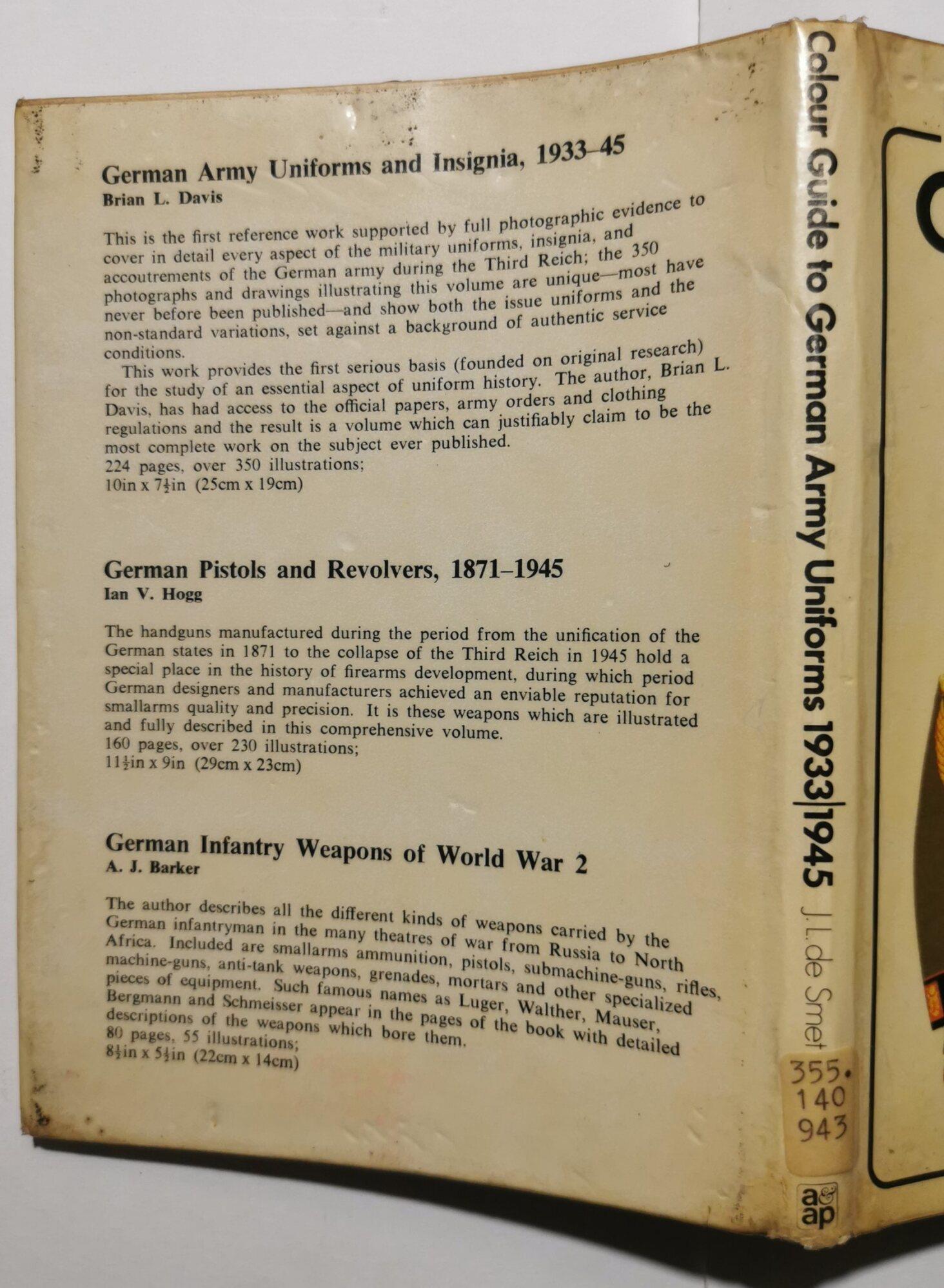 Color Guide to German Army Uniforms 1933-1945