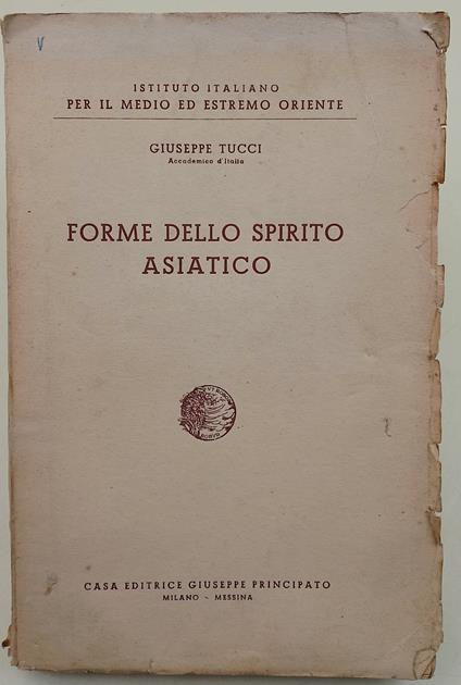 Forme dello spirito asiatico - Giuseppe Tucci - copertina