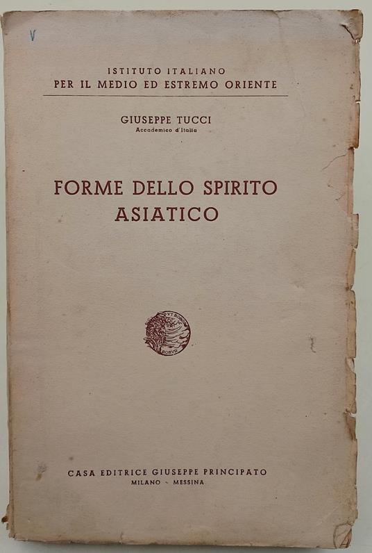 Forme dello spirito asiatico - Giuseppe Tucci - copertina