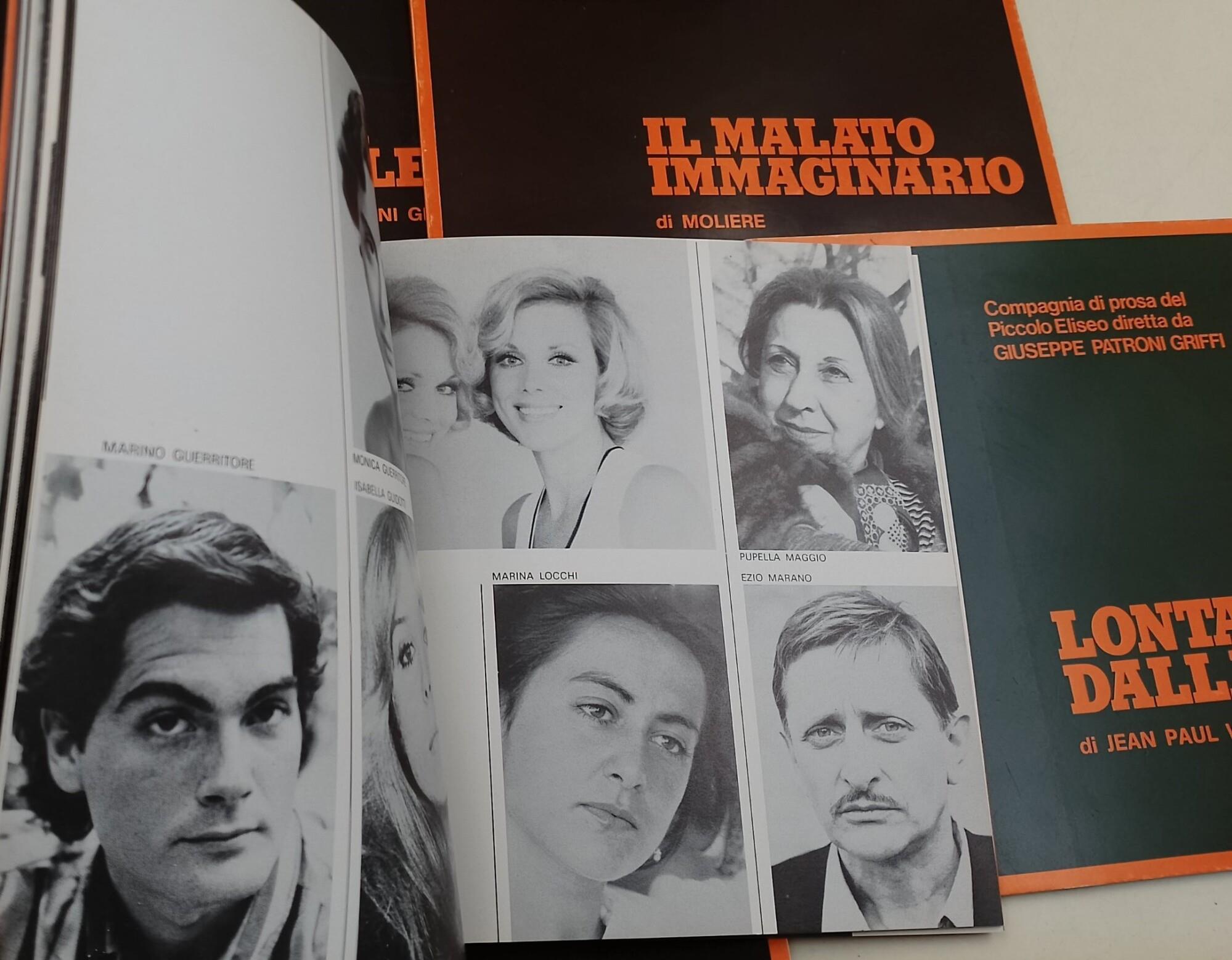 Teatro Eliseo-programmi di sala -6 voll. stagione teatrale 1978-79 e 79-80