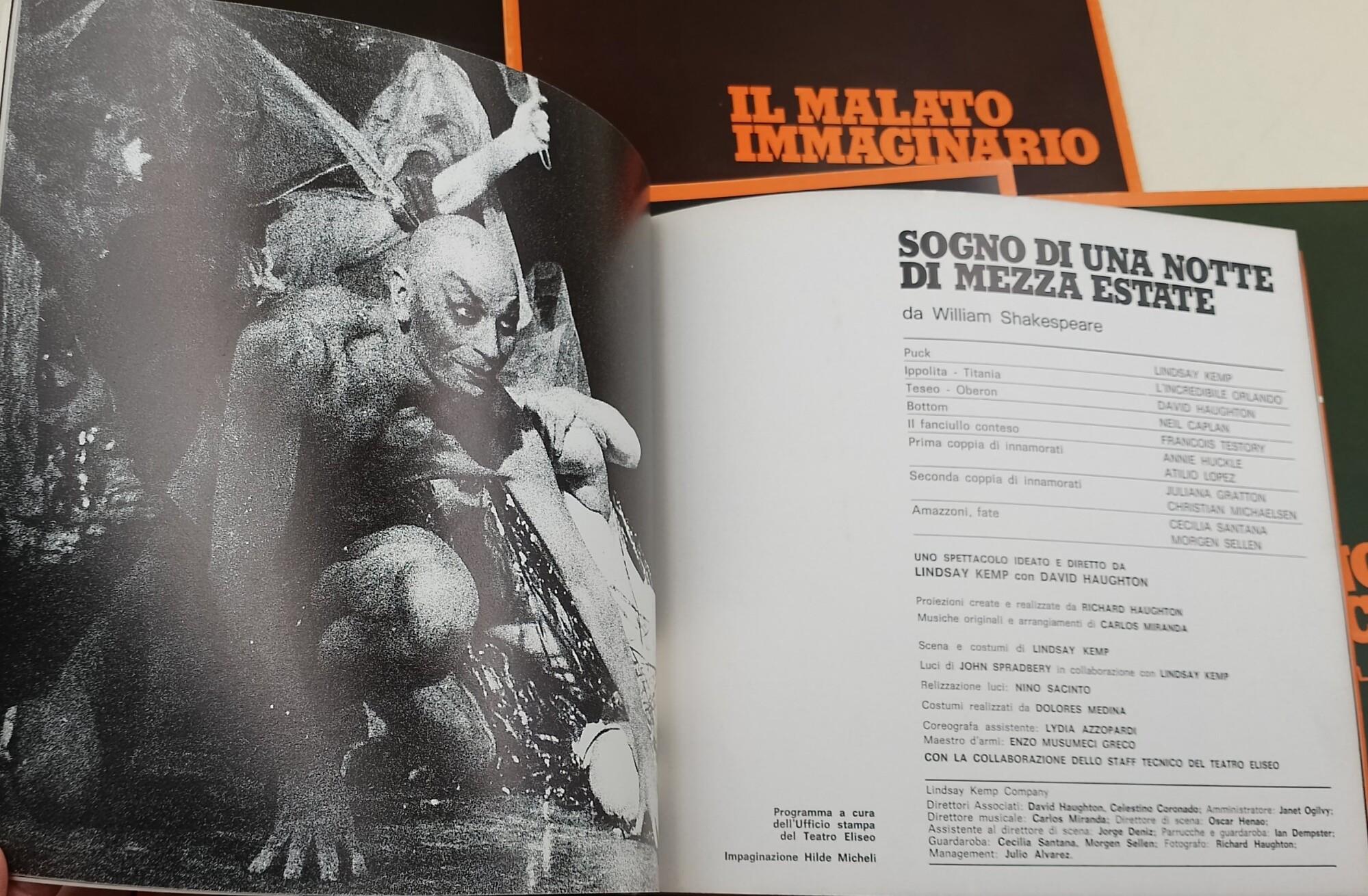 Teatro Eliseo-programmi di sala -6 voll. stagione teatrale 1978-79 e 79-80