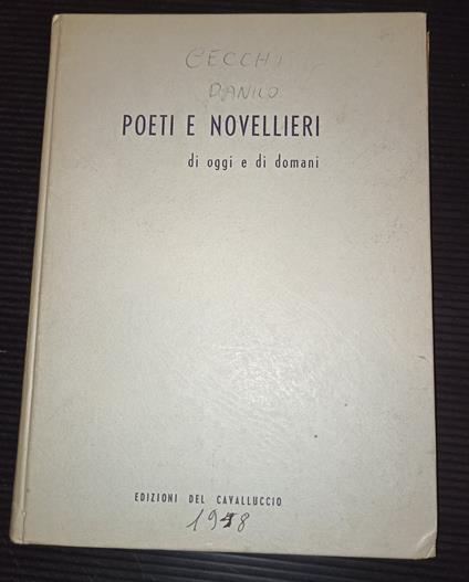 Poeti e novellieri di oggi e di domani - copertina