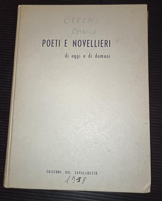 Poeti e novellieri di oggi e di domani - copertina
