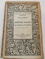 Scrittori italiani dal Carducci al D'Annunzio