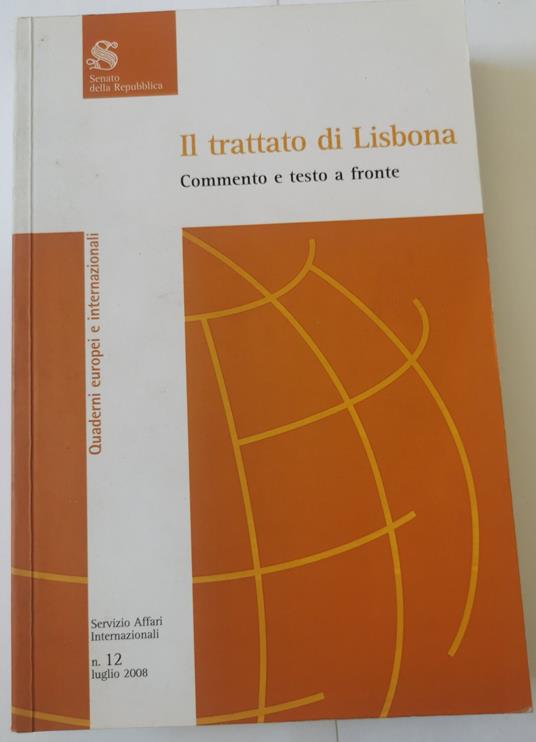 Il trattato di Lisbona - copertina