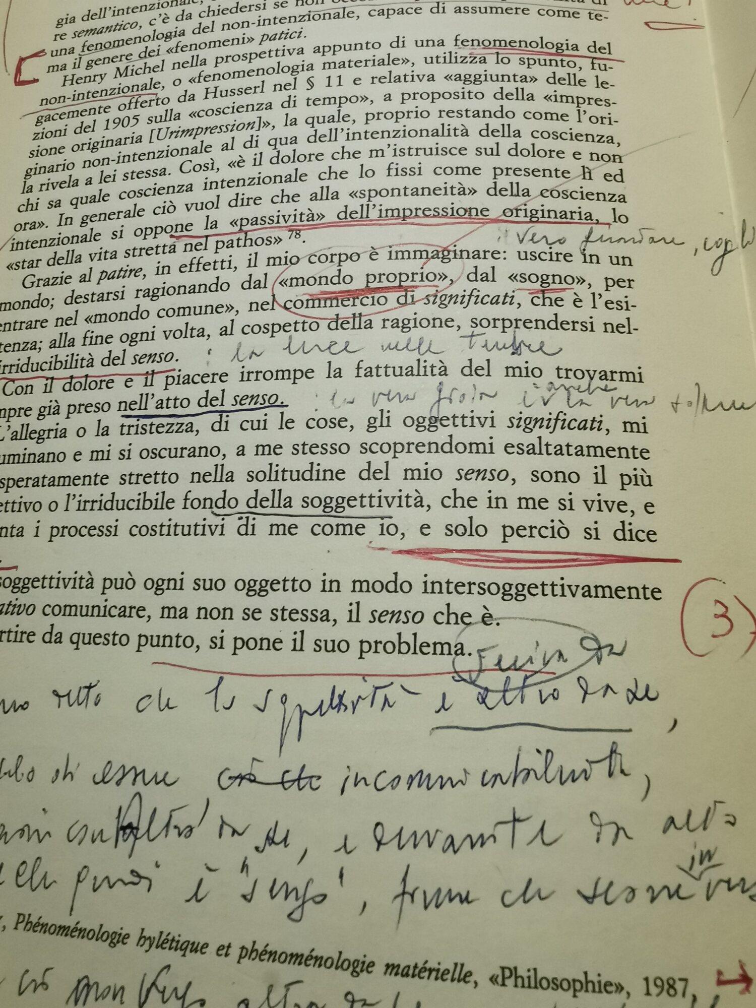 Filosofia del soggetto e diritto del senso