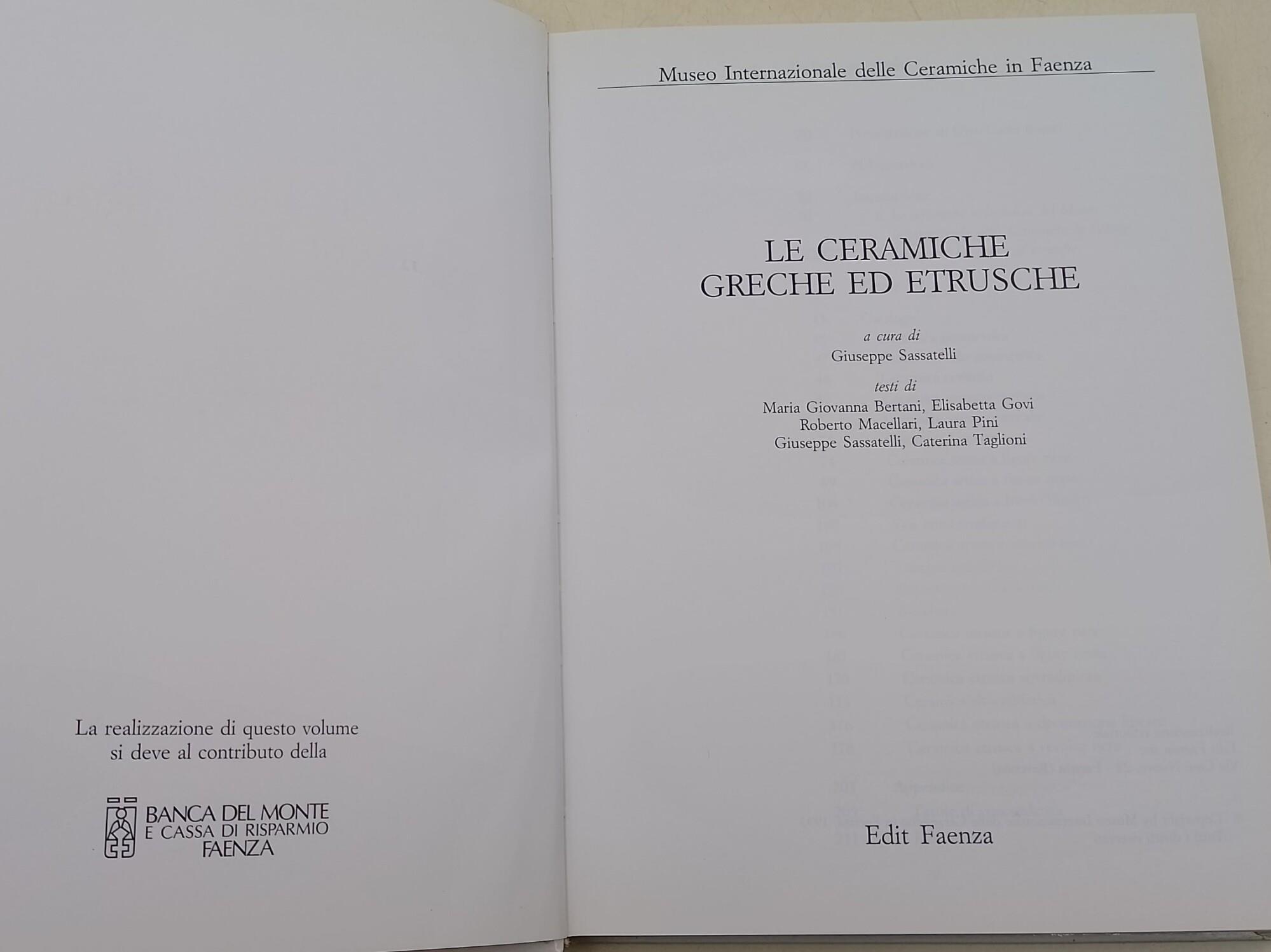Le ceramiche greche ed etrusche