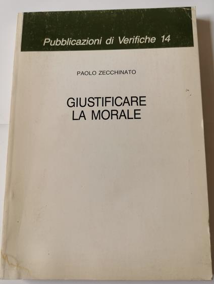 Giustificare la morale - copertina