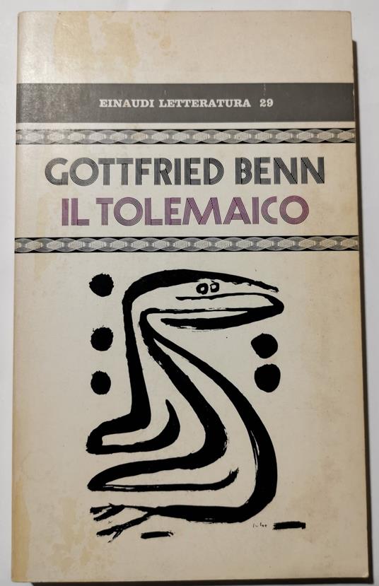 Il tolemaico - Gottfried Benn - copertina