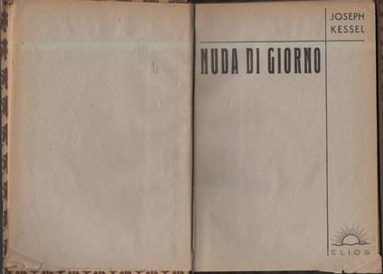 Nuda Di Giorno - Joseph Kessel - copertina