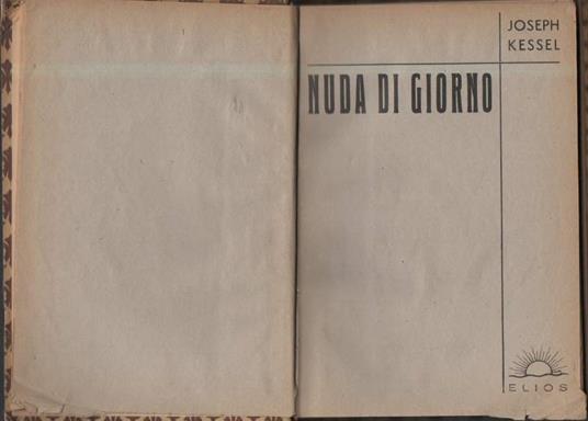 Nuda Di Giorno - Joseph Kessel - copertina