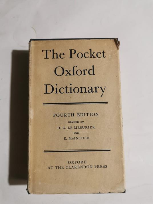 The pocket Oxford Dictionary - copertina