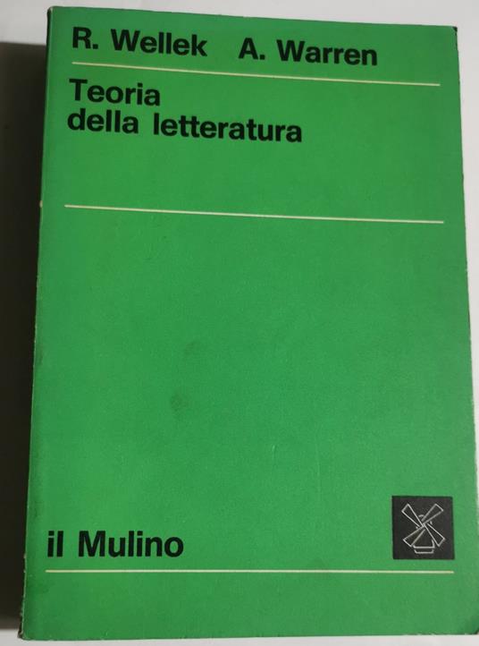 Teoria della letteratura - copertina