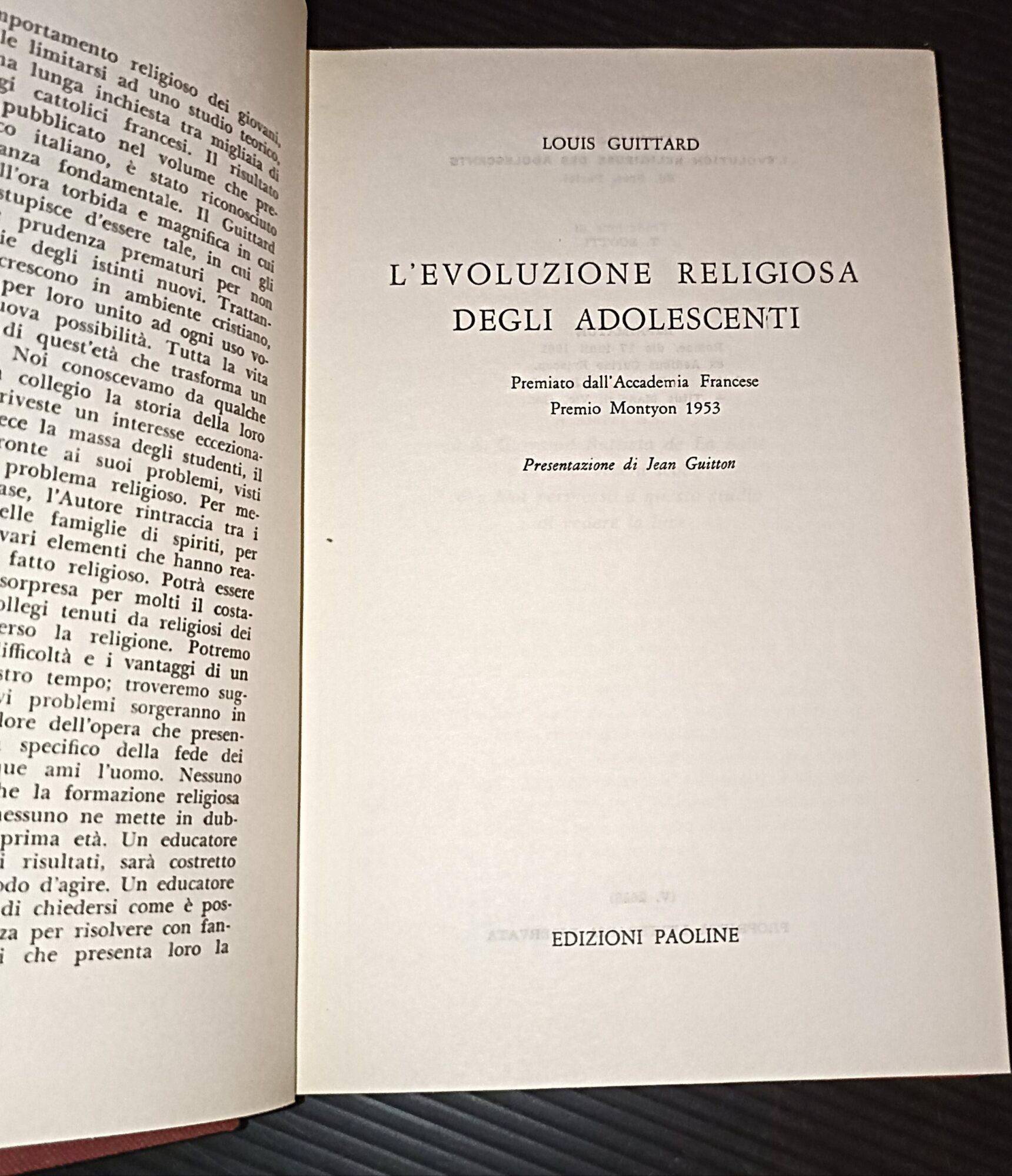 L' evoluzione religiosa degli adolescenti