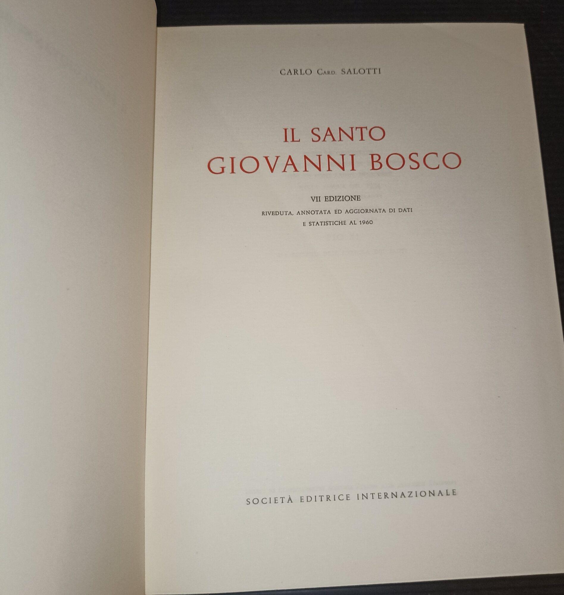 Il Santo Giovanni Bosco