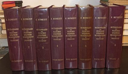 Dictionnaire critique et documentaire des peintres, scultpteurs, dessinateurs et graveurs -8 voll - copertina