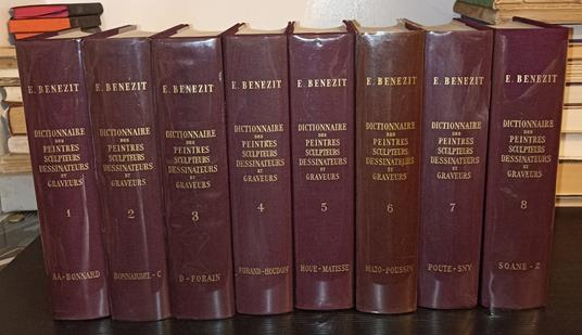 Dictionnaire critique et documentaire des peintres, scultpteurs, dessinateurs et graveurs -8 voll - copertina