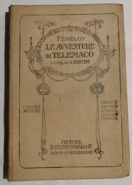 Le avventure di Telemaco - François Fénelon - copertina