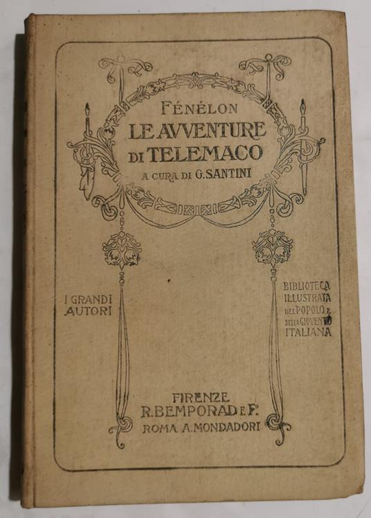 Le avventure di Telemaco - François Fénelon - copertina