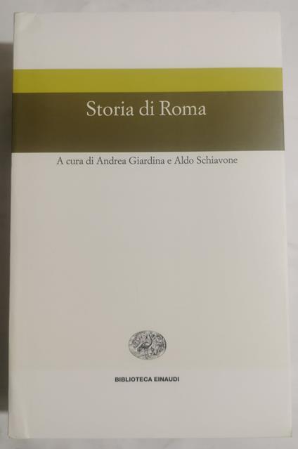 Storia di Roma - Andrea Giardina - copertina