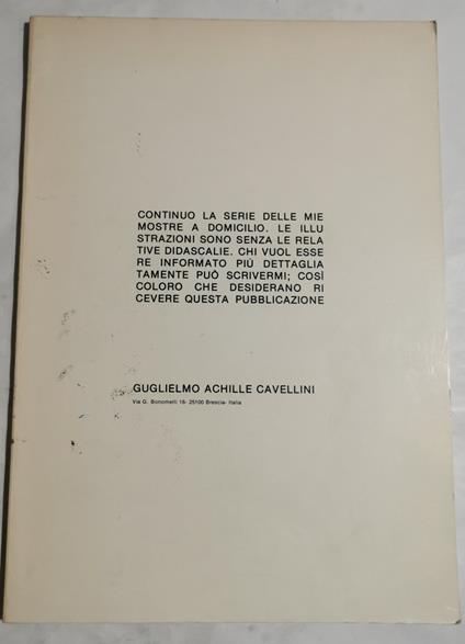 Mostre a domicilio - Guglielmo Achille Cavellini - copertina