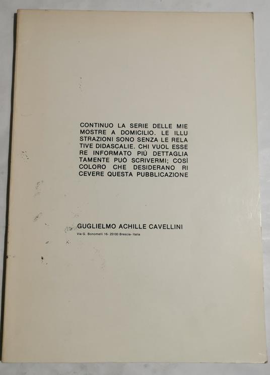 Mostre a domicilio - Guglielmo Achille Cavellini - copertina