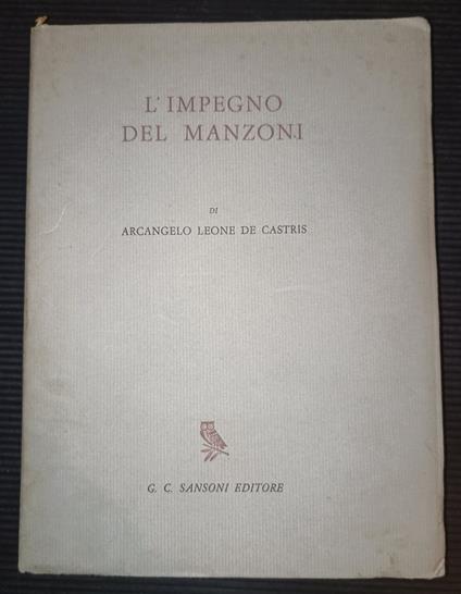 L' impegno del Manzoni - copertina