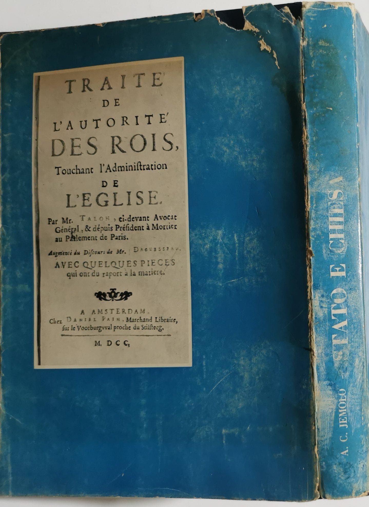 Stato e Chiesa - negli scrittori italiani del '600 e del '700