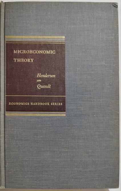 Microeconomic Theory - a mathematical approach - copertina