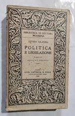 Politica e Legislazione - Saggi