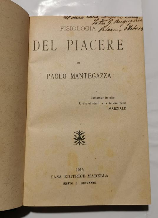 Fisiologia del piacere - copertina