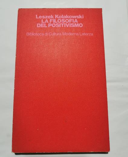 La filosofia del positivismo - copertina