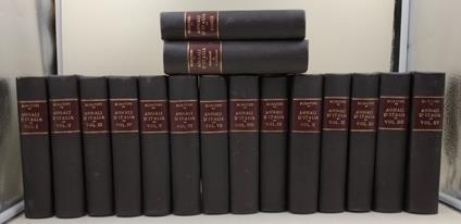 Annali d'Italia dal principio dell'era volgare sino all'anno MDCCXLIX- XIV tomi+ indice+prefazioni di Giuseppe Catalani - Lodovico Antonio Muratori - copertina