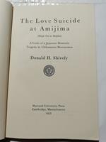 The Love Suicide at Amijima -A Study of a Japanese Domestic