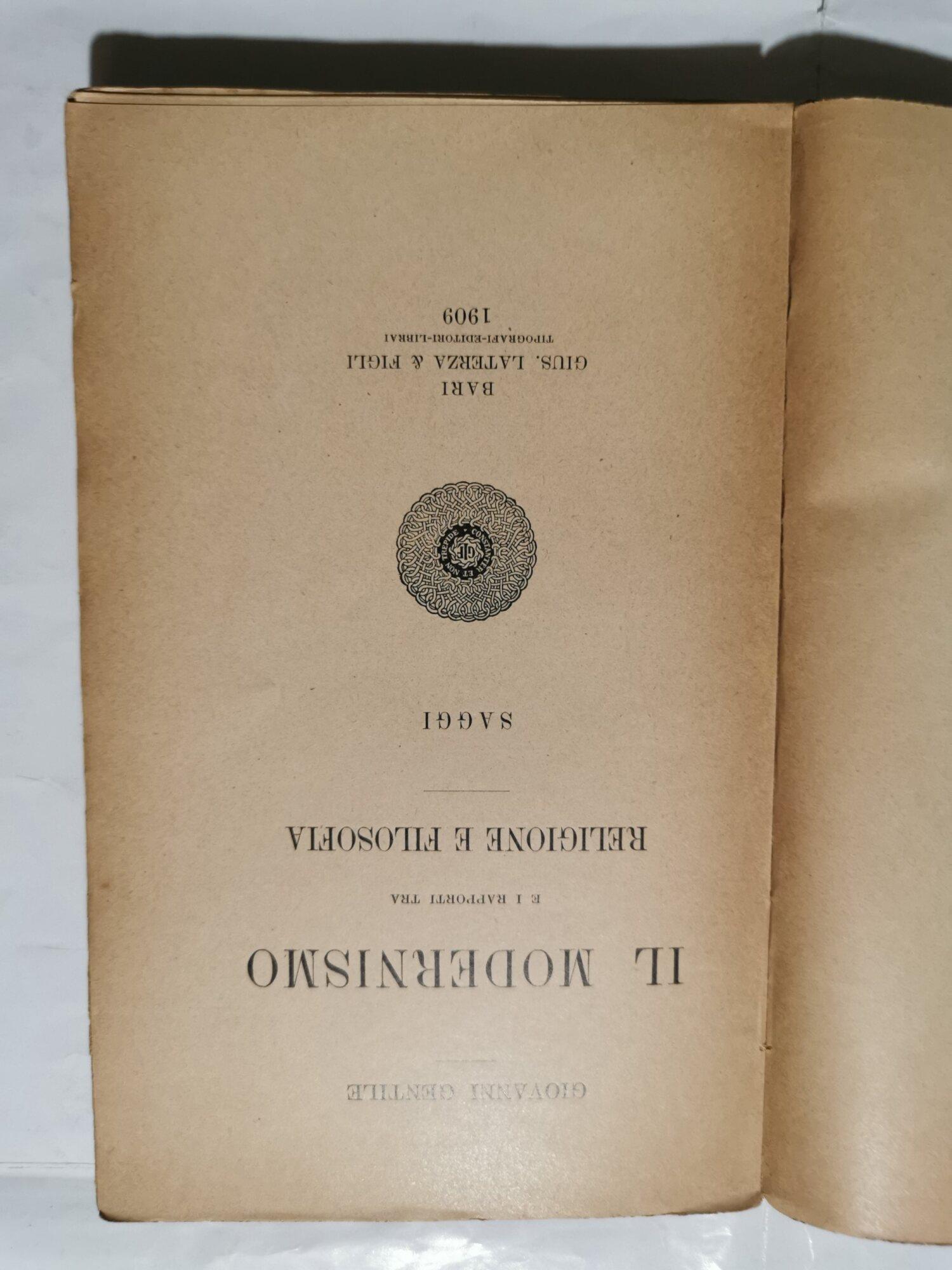Il Modernismo e i rapporti tra Religione e Filosofia