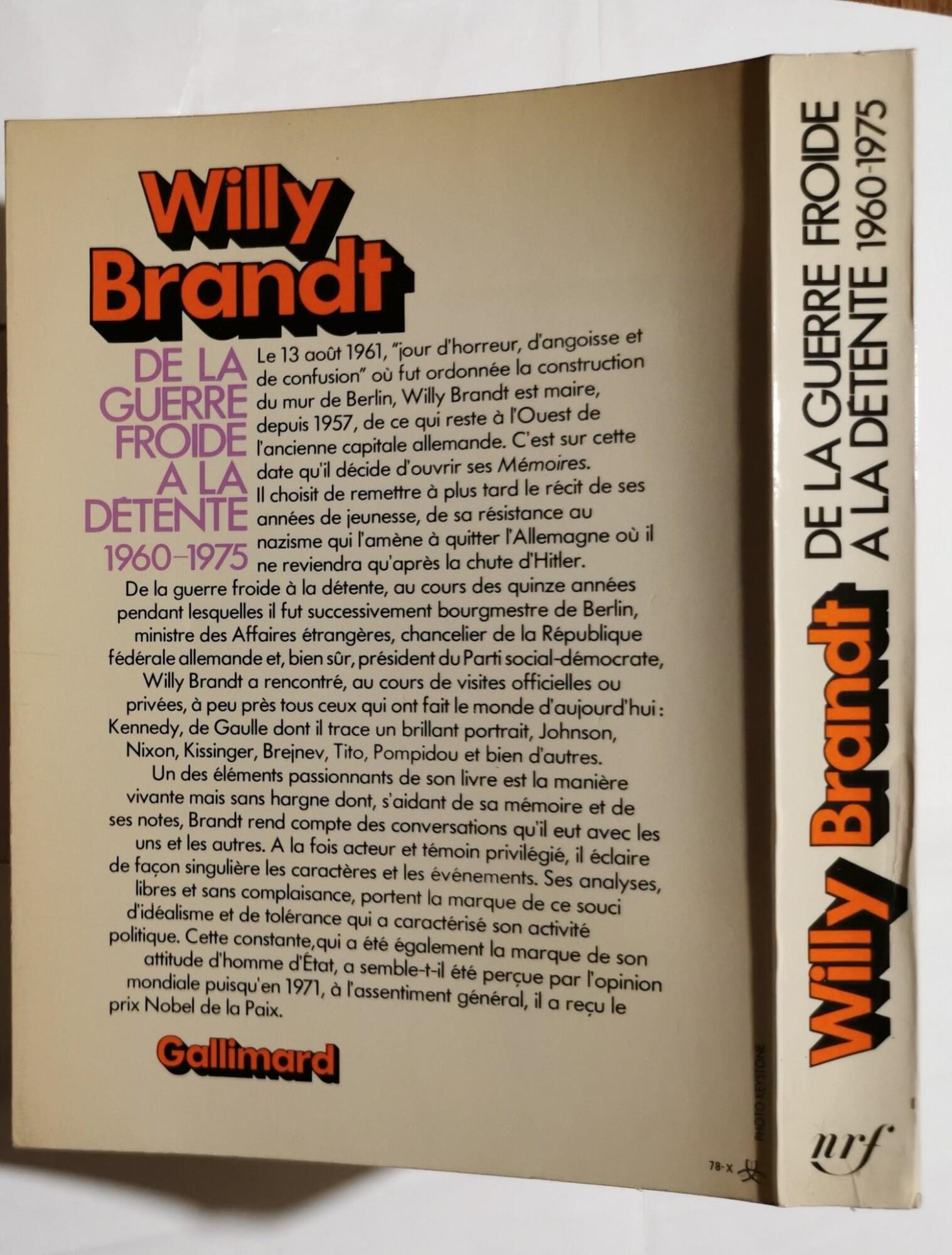 De la guerre froide à la detétente 1960-1975